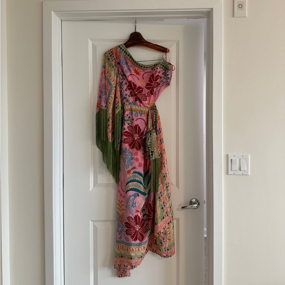 FARM Rio Multicolor Floral One-Shoulder Maxi Dress - Picture 4 of 10